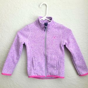 Nautica Girl's Purple Jacket with Pink Trim - Size 6